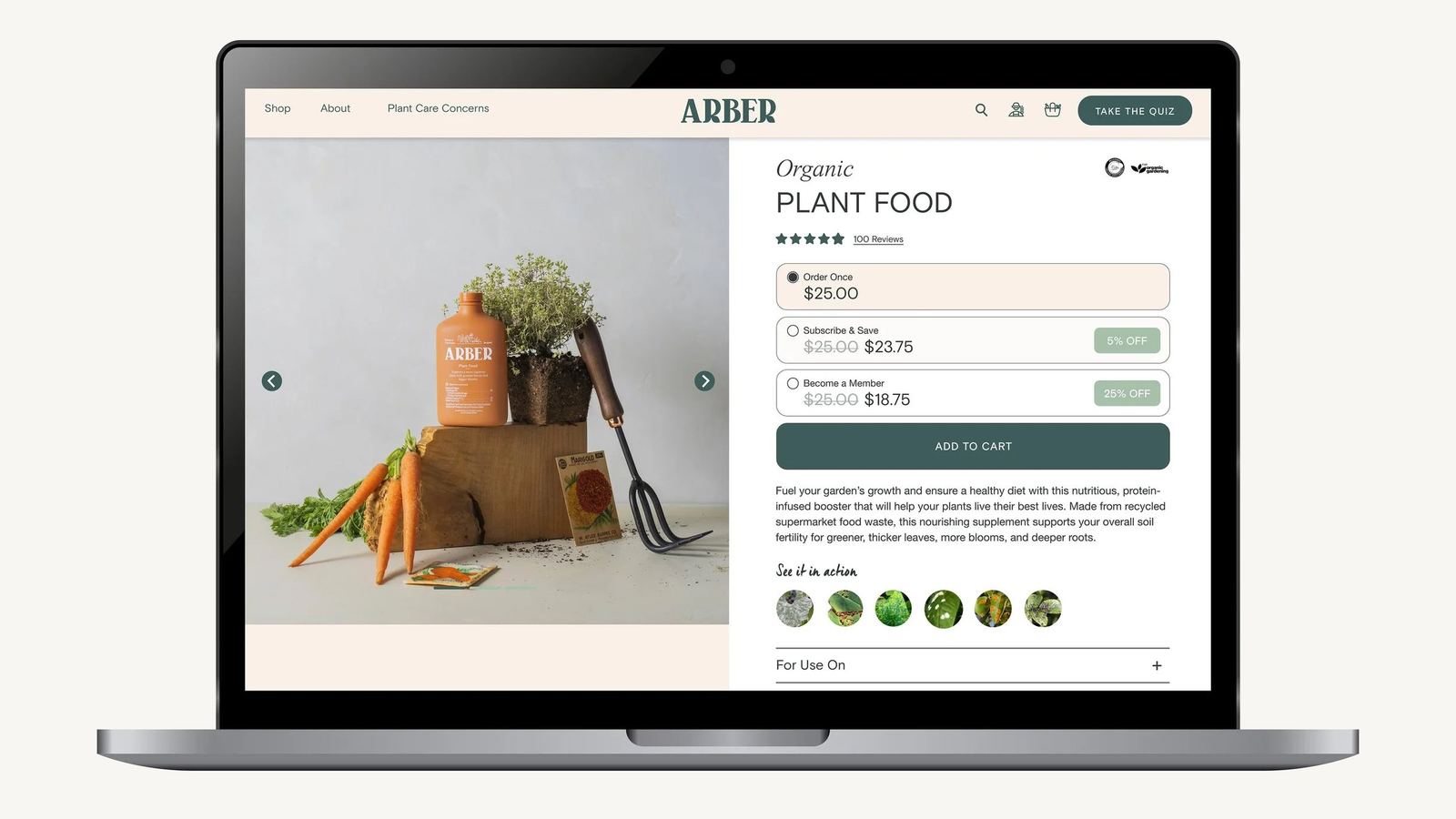 Arber Website — image