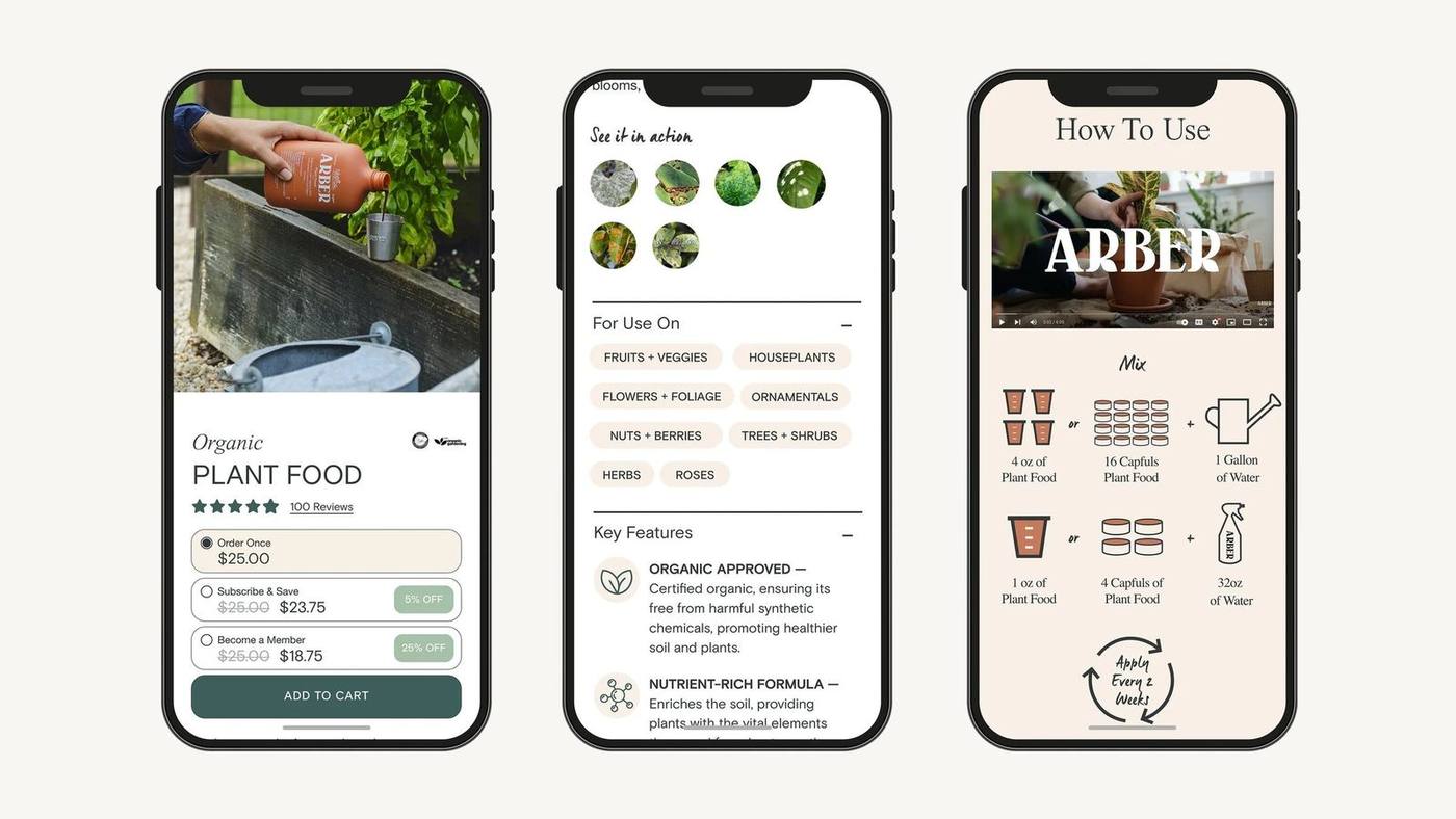 Arber Website — image